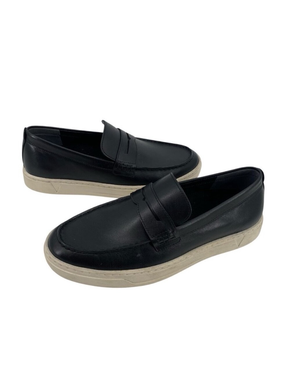 Vionic Men's 8.5 Thompson Slip On Loafers Black Leather preppy comfort
